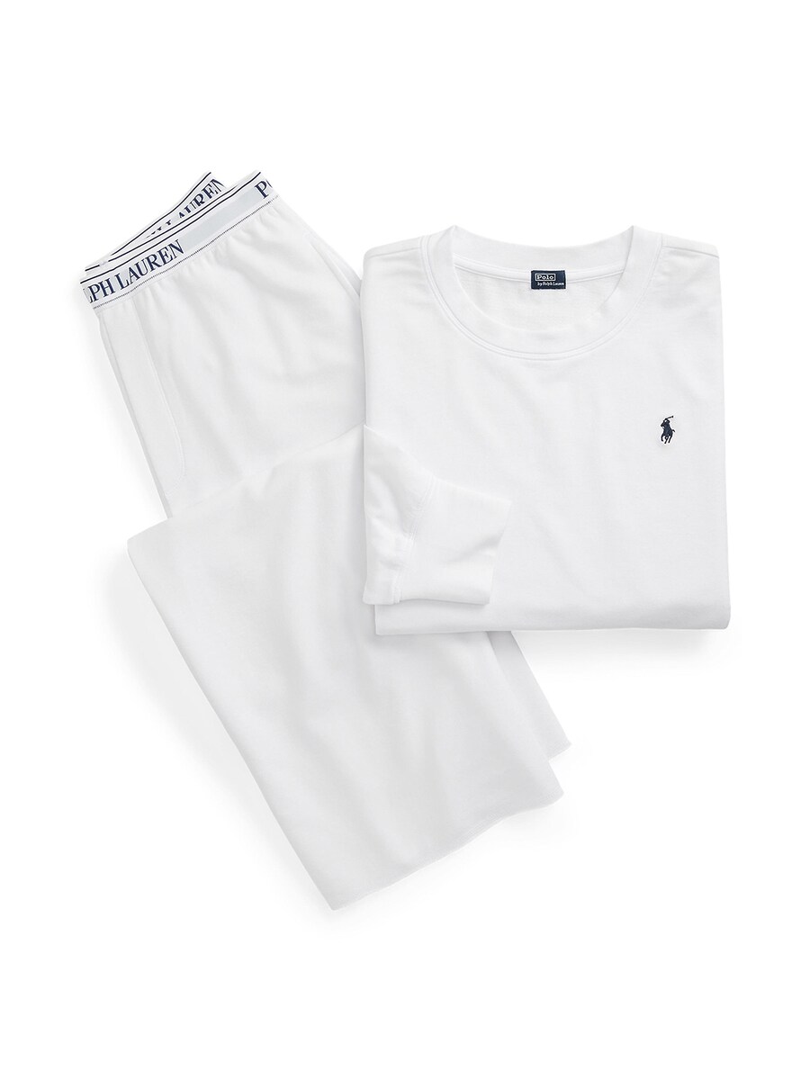 Пижама Polo Ralph Lauren Sweatshirt & Wide Leg Set - Club Terry , White
Пижама Polo Ralph Lauren Sweatshirt & Wide Leg Set - Club Terry , White