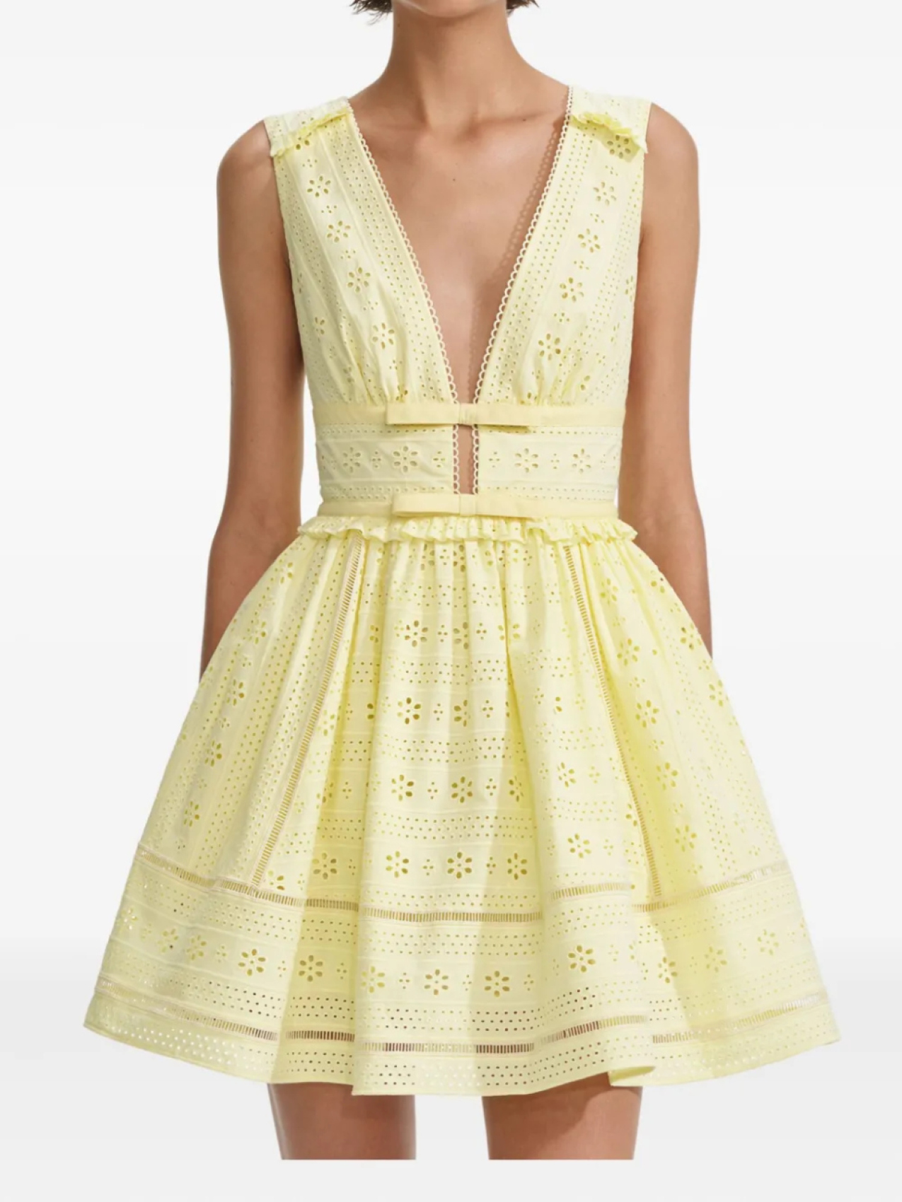 Self-Portrait платье с пуговицами, желтый
Self-Portrait платье с пуговицами, желтый