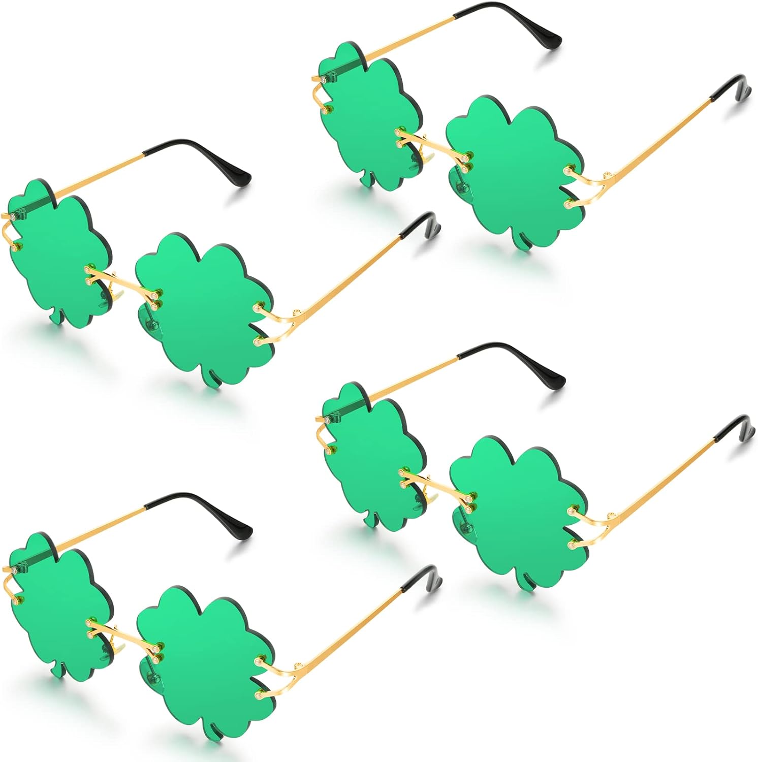 Очки Yexiya, 4 пары, в стиле Дня Святого Патрика, с ирландским клевером, очки для костюма лепрекона, зеленые солнцезащитные очки, зеленые аксессуары для женщин и мужчин, Green
Очки Yexiya, 4 пары, в стиле Дня Святого Патрика, с ирландским клевером, очки для костюма лепрекона, зеленые солнцезащитные очки, зеленые аксессуары для женщин и мужчин, Green