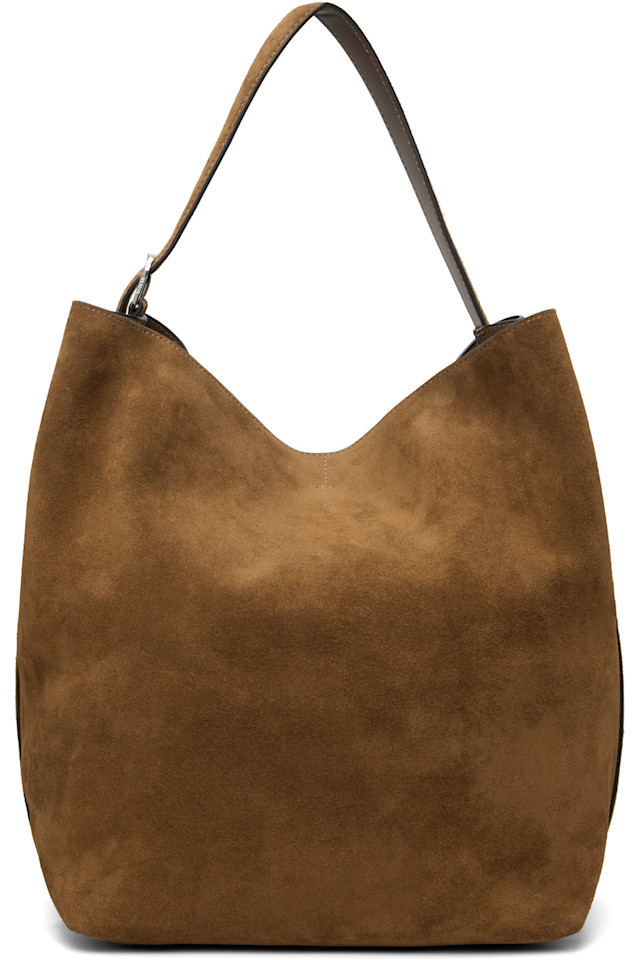 Toteme Коричневая замшевая сумка-тоут с ремешком
Toteme Коричневая замшевая сумка-тоут с ремешком