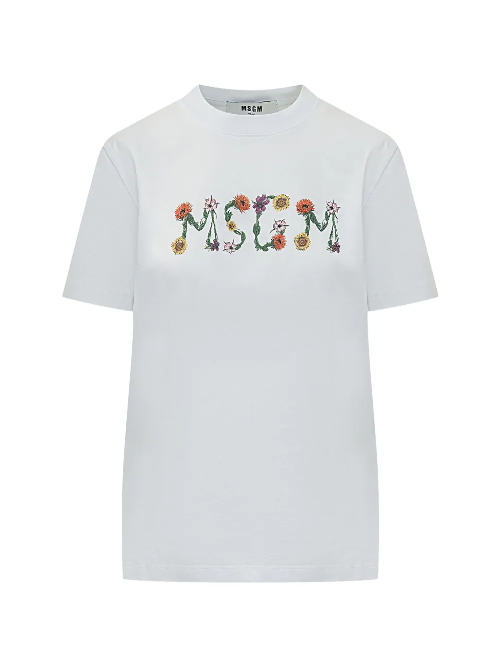 Футболка с цветочным принтом Msgm, белый
Футболка с цветочным принтом Msgm, белый