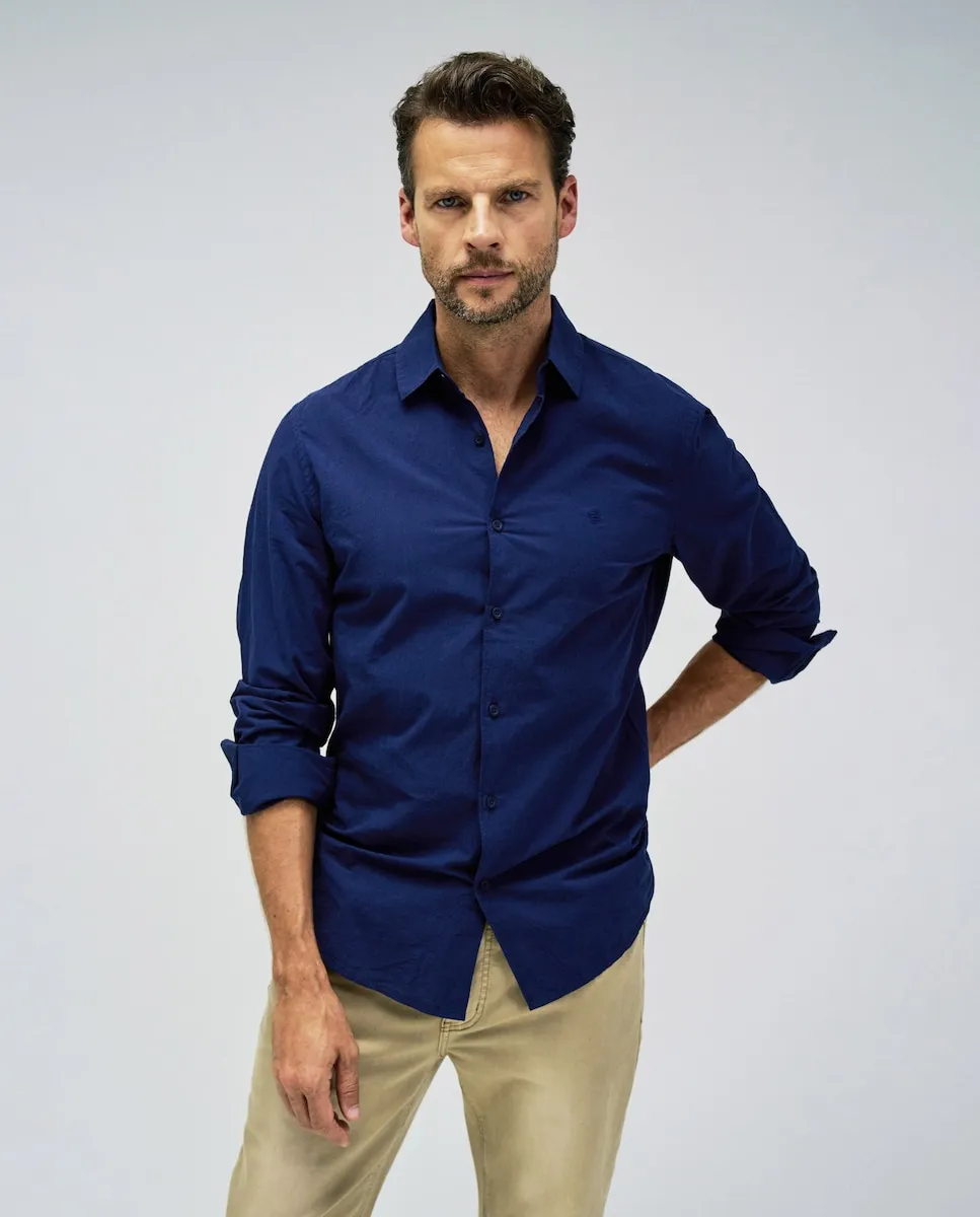 Мужская рубашка прямого кроя, однотонная, синяя Salsa Jeans, синий
Мужская рубашка прямого кроя, однотонная, синяя Salsa Jeans, синий