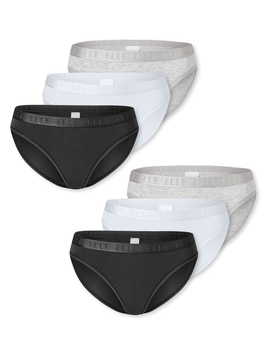 Трусики ELLE, светло-серый/черный/белый
Трусики ELLE, светло-серый/черный/белый