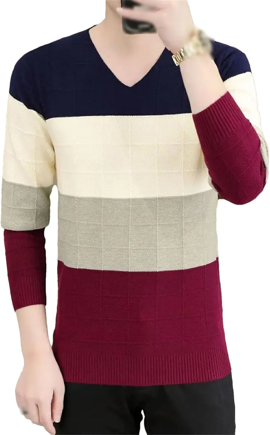 Мужской свитер на осень и зиму, Multi-Color, Plus Size
Мужской свитер на осень и зиму, Multi-Color, Plus Size