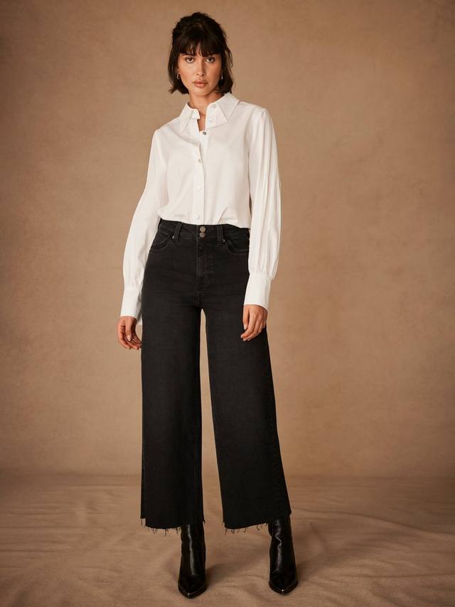 Укороченные джинсы с необработанным подолом с высокой посадкой Mint Velvet, черный
Укороченные джинсы с необработанным подолом с высокой посадкой Mint Velvet, черный