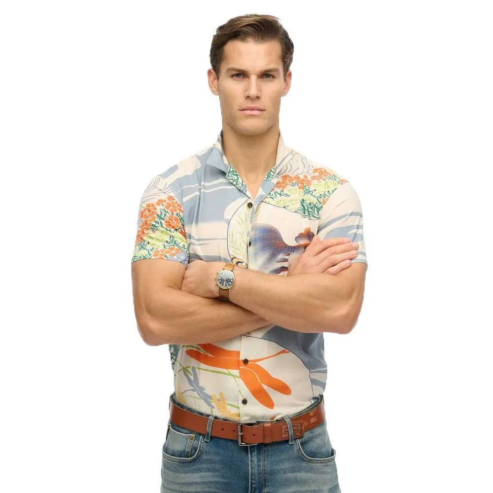 Рубашка с коротким рукавом Superdry Merchant Hawaiian, разноцветный 
Рубашка с коротким рукавом Superdry Merchant Hawaiian, разноцветный