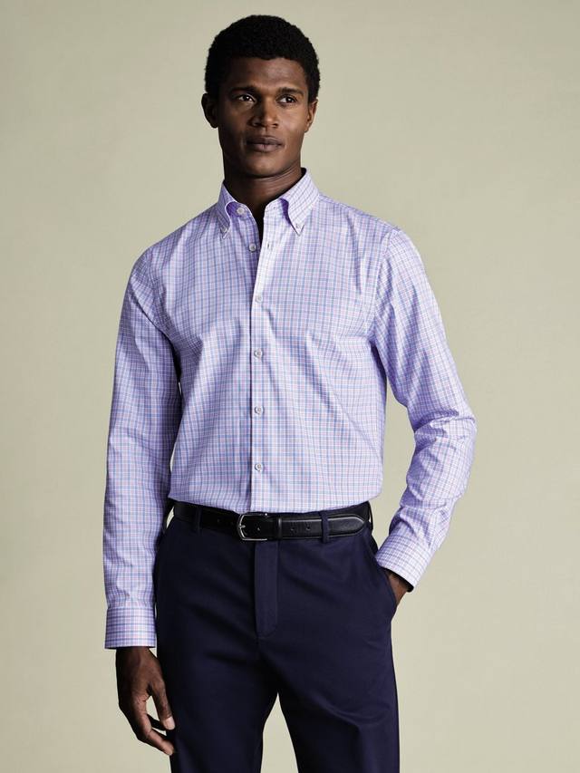 Хлопковая рубашка с длинными рукавами Oxford Charles Tyrwhitt, Lilac Purple
Хлопковая рубашка с длинными рукавами Oxford Charles Tyrwhitt, Lilac Purple