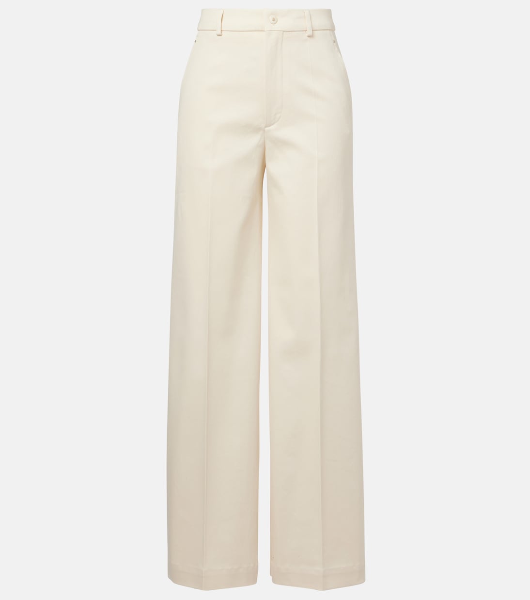 Хлопковые брюки с высокой талией и широкими штанинами Moncler
Хлопковые брюки с высокой талией и широкими штанинами Moncler