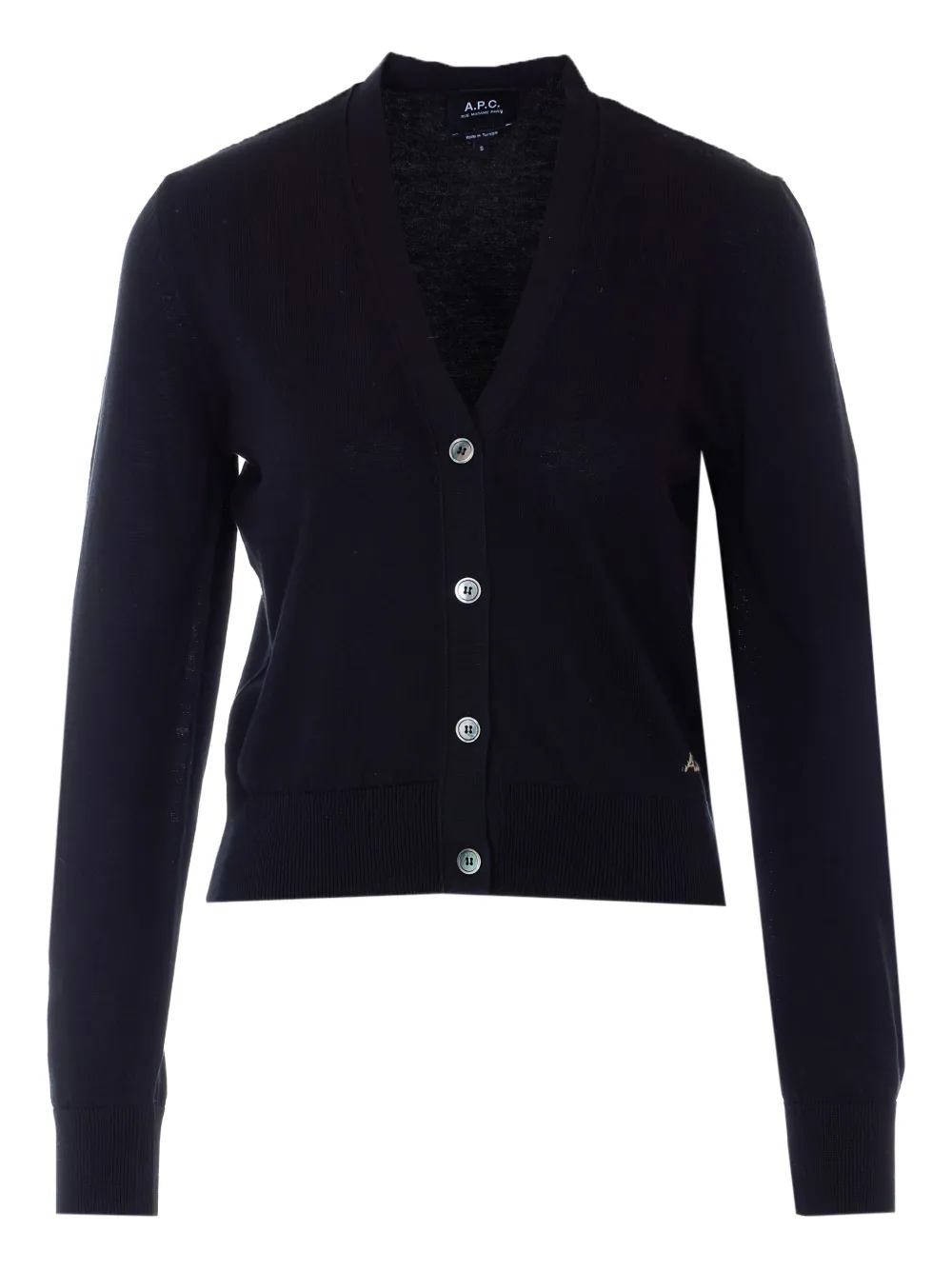 Кардиган с вышитым логотипом A.P.C., черный
Кардиган с вышитым логотипом A.P.C., черный