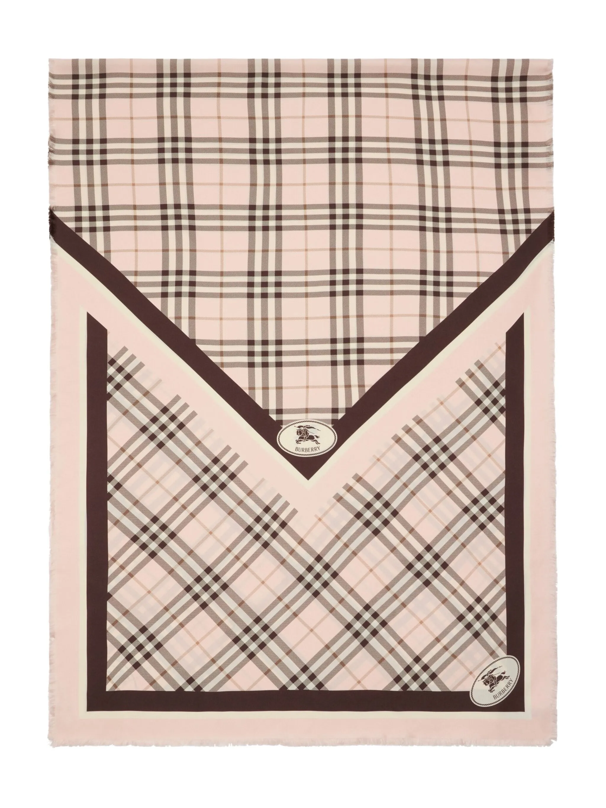 Шелковый платок в клетку Burberry, розовый
Шелковый платок в клетку Burberry, розовый