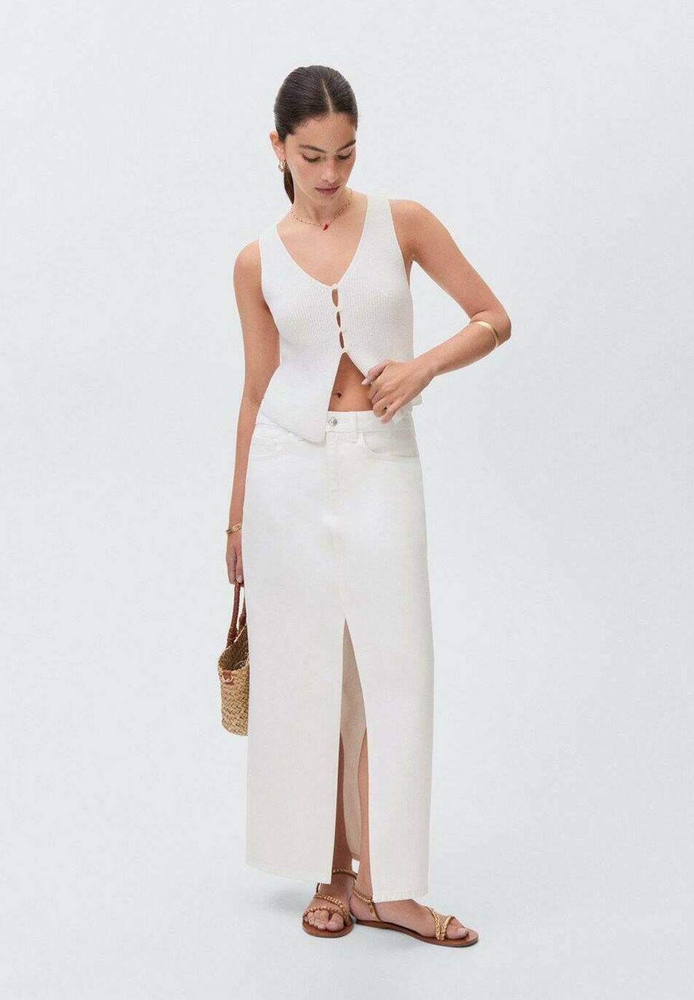 Юбка из денима Gonna lunga Mango Kids, слоновая кость
Юбка из денима Gonna lunga Mango Kids, слоновая кость