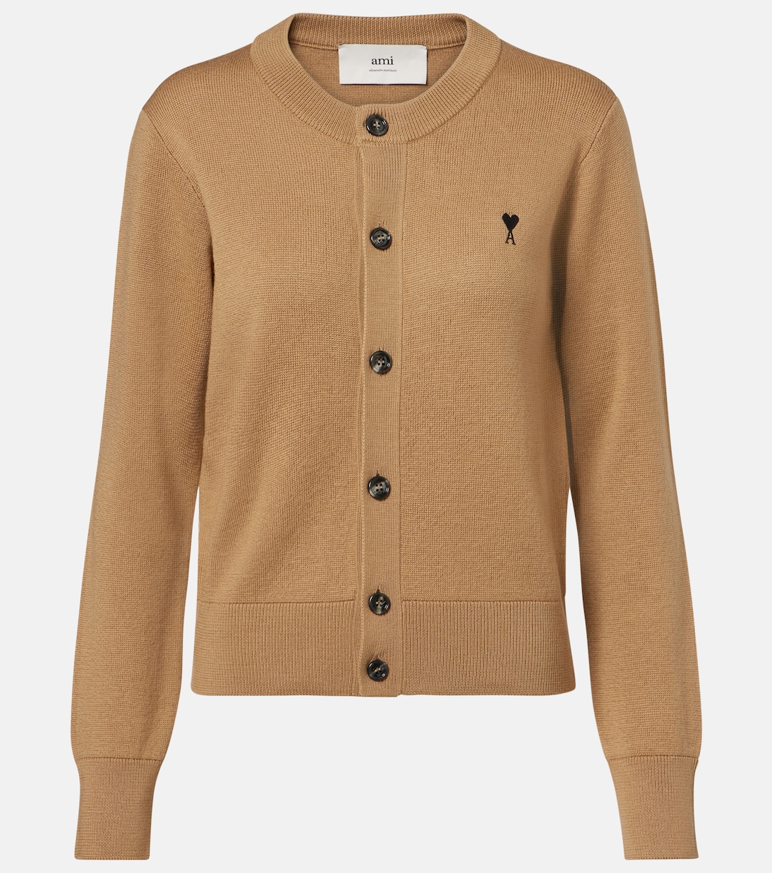 Кардиган Ami De Cœur из натуральной шерсти Ami Paris, Camel Noir
Кардиган Ami De Cœur из натуральной шерсти Ami Paris, Camel Noir