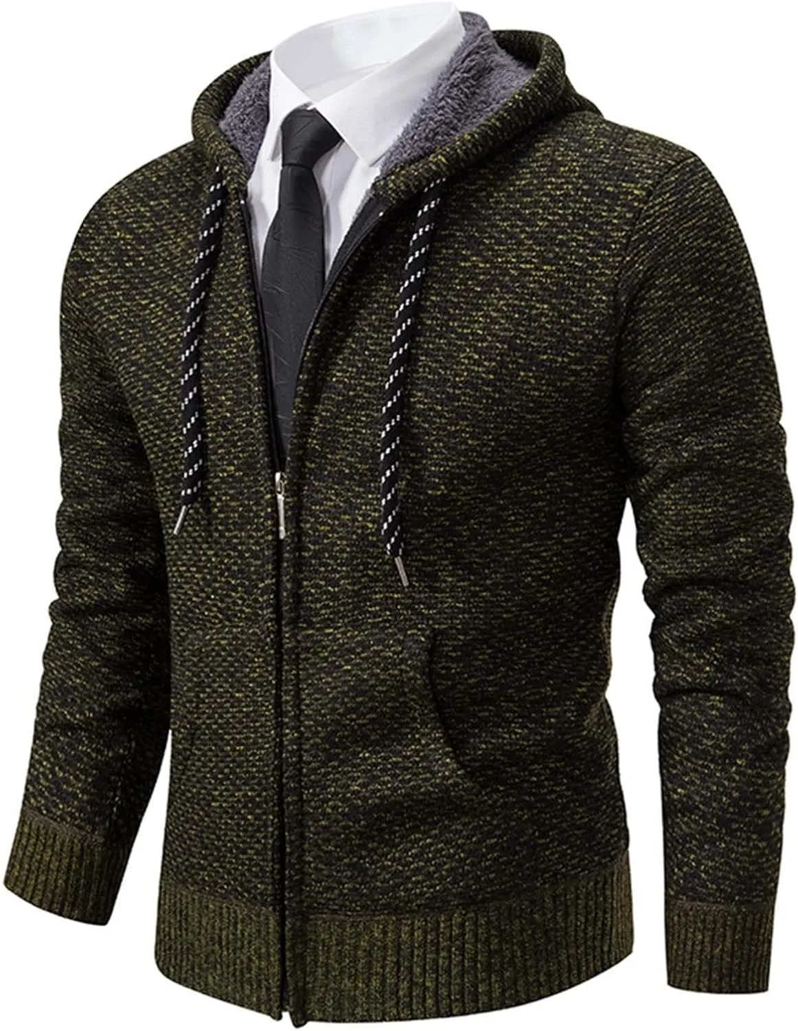 Мужской повседневный свободный худи с круглым вырезом и молнией Wunnhd
Мужской повседневный свободный худи с круглым вырезом и молнией Wunnhd