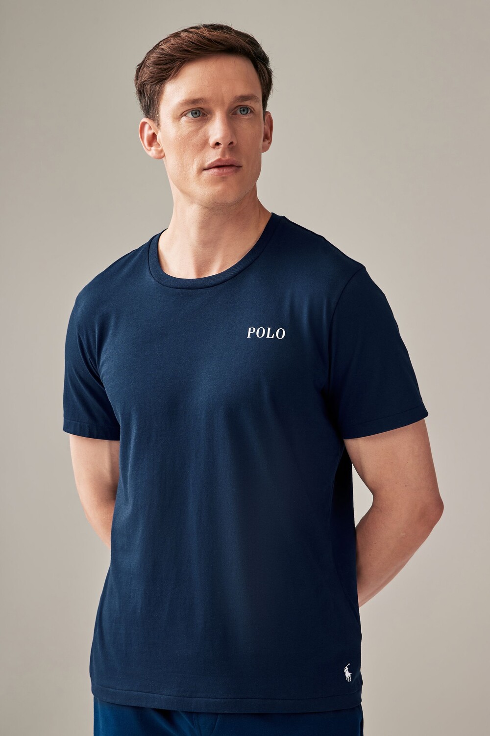 Футболка с короткими рукавами из хлопкового трикотажа с логотипом Polo Ralph Lauren, синий
Футболка с короткими рукавами из хлопкового трикотажа с логотипом Polo Ralph Lauren, синий