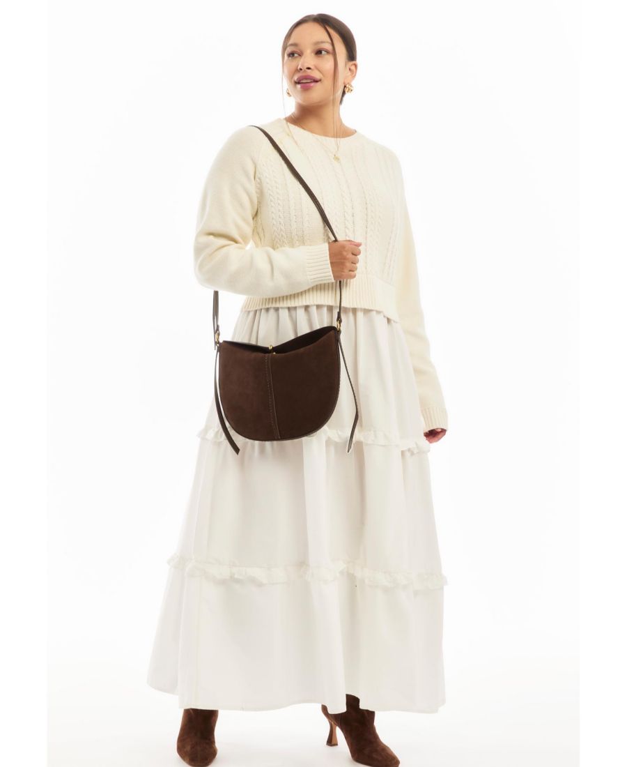 Женское многоярусное макси-платье из смешанных материалов June & Vie, Warm cream
Женское многоярусное макси-платье из смешанных материалов June & Vie, Warm cream