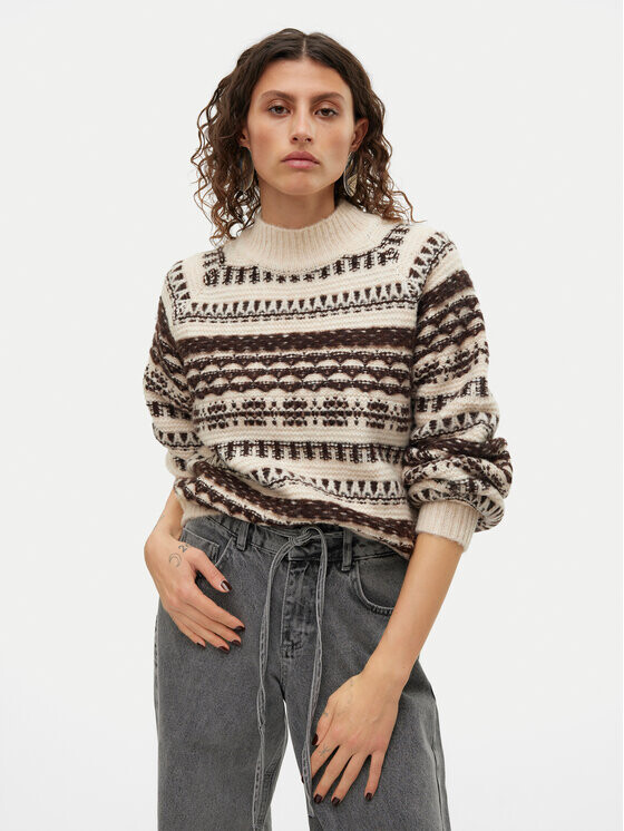 Свитер с высоким воротником обычного кроя Vero Moda, бежевый
Свитер с высоким воротником обычного кроя Vero Moda, бежевый