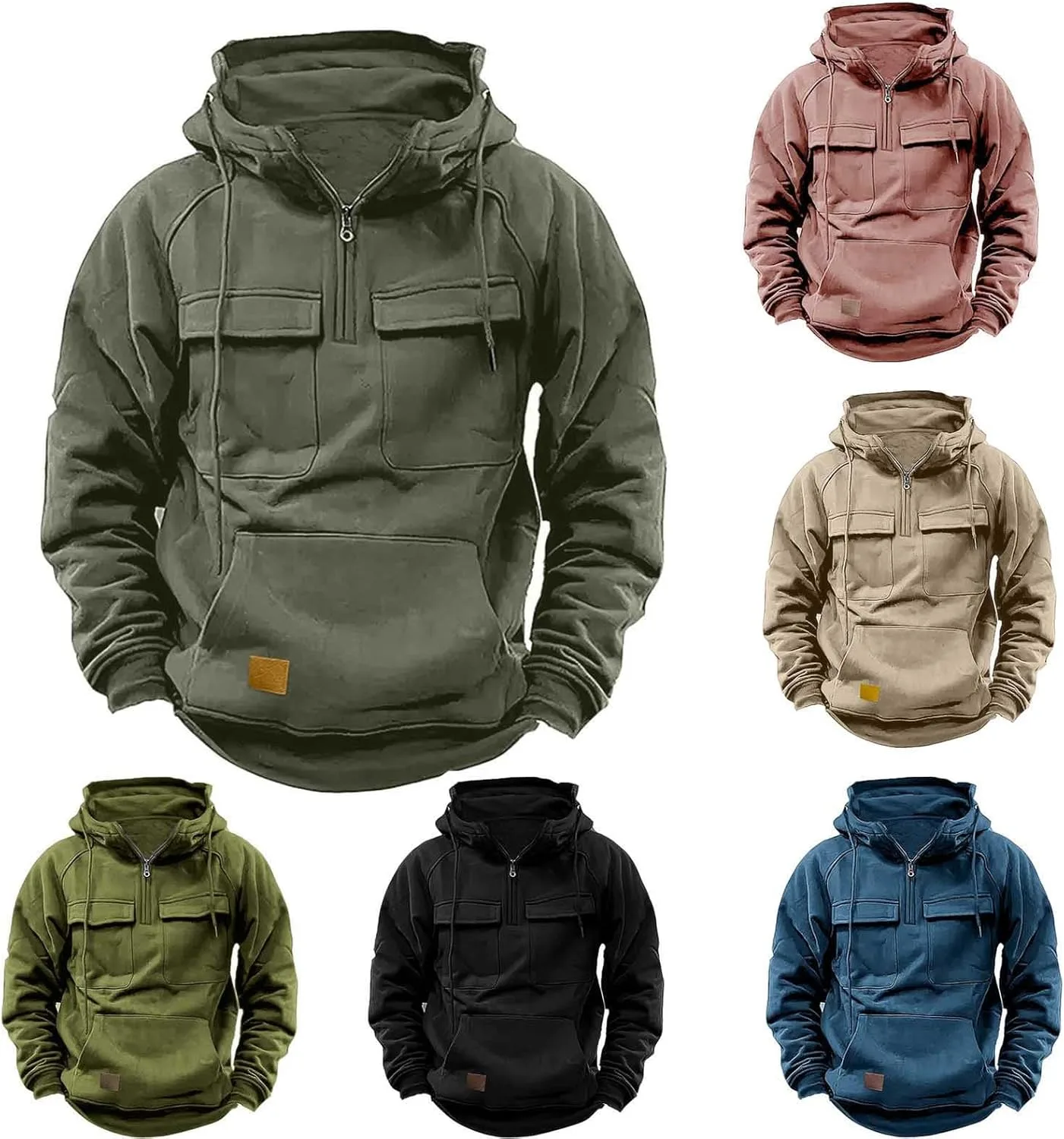 Мужская мода: худи с длинным рукавом, тактическая толстовка с четвертью молнии и карманами MXTPOV
Мужская мода: худи с длинным рукавом, тактическая толстовка с четвертью молнии и карманами MXTPOV