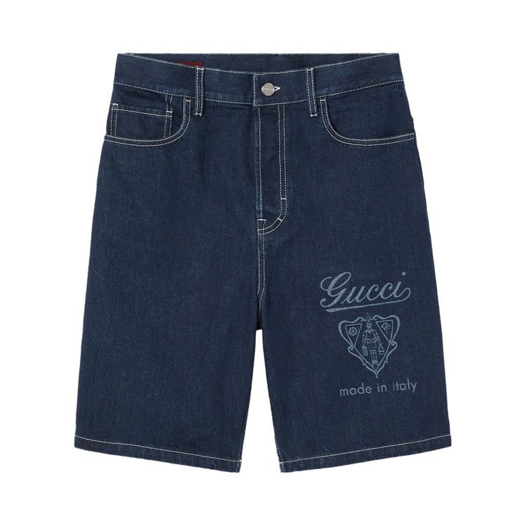 Шорты Gucci Lasered Denim Shorts, Midnight Blue
Шорты Gucci Lasered Denim Shorts, Midnight Blue