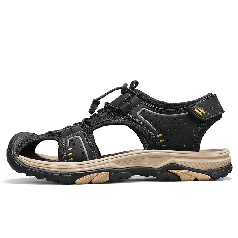 Пляжные сандалии мужские черные/песочные/хаки с подвеской в виде быка
Пляжные сандалии мужские черные/песочные/хаки с подвеской в виде быка