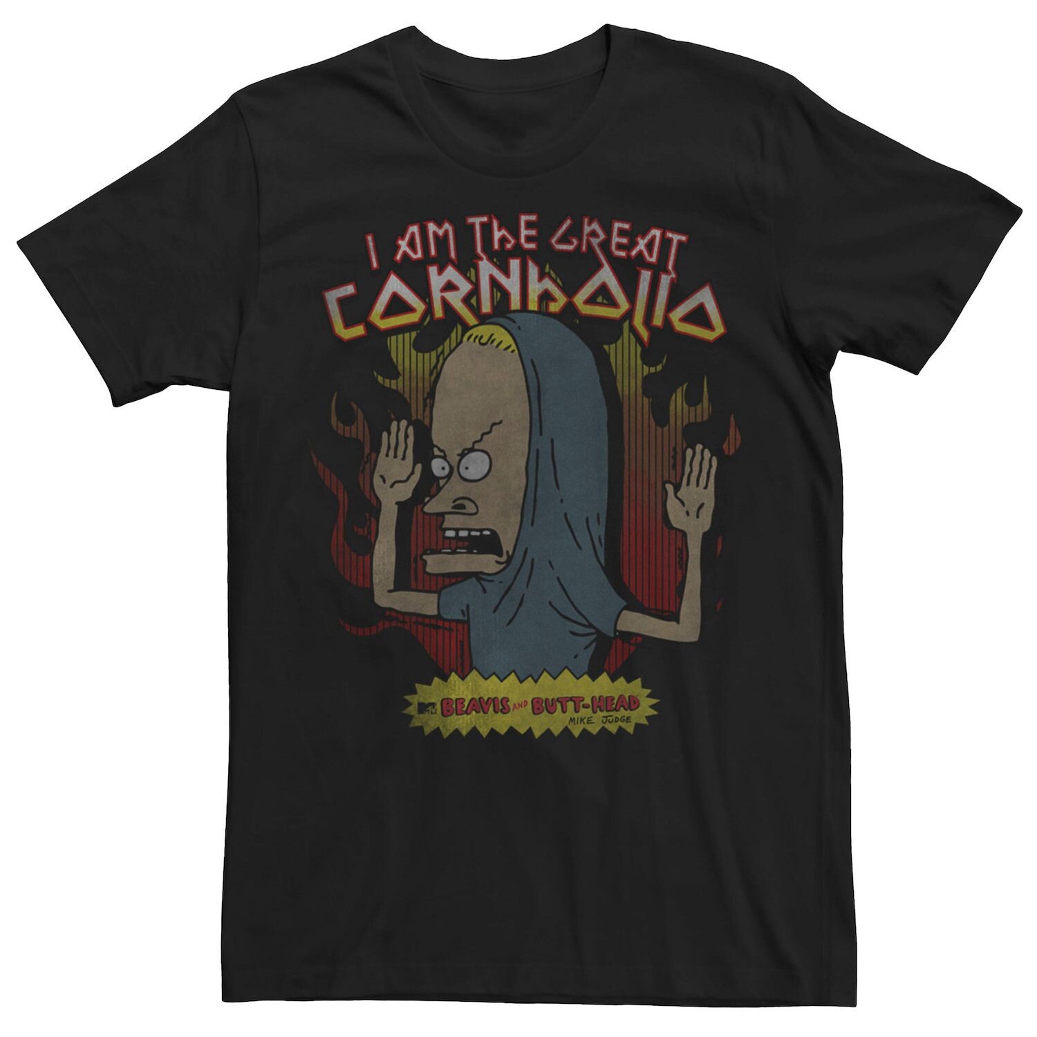 Мужская футболка Beavis & Butthead Cornholio Fire Portrait Licensed Character, черный
Мужская футболка Beavis & Butthead Cornholio Fire Portrait Licensed Character, черный