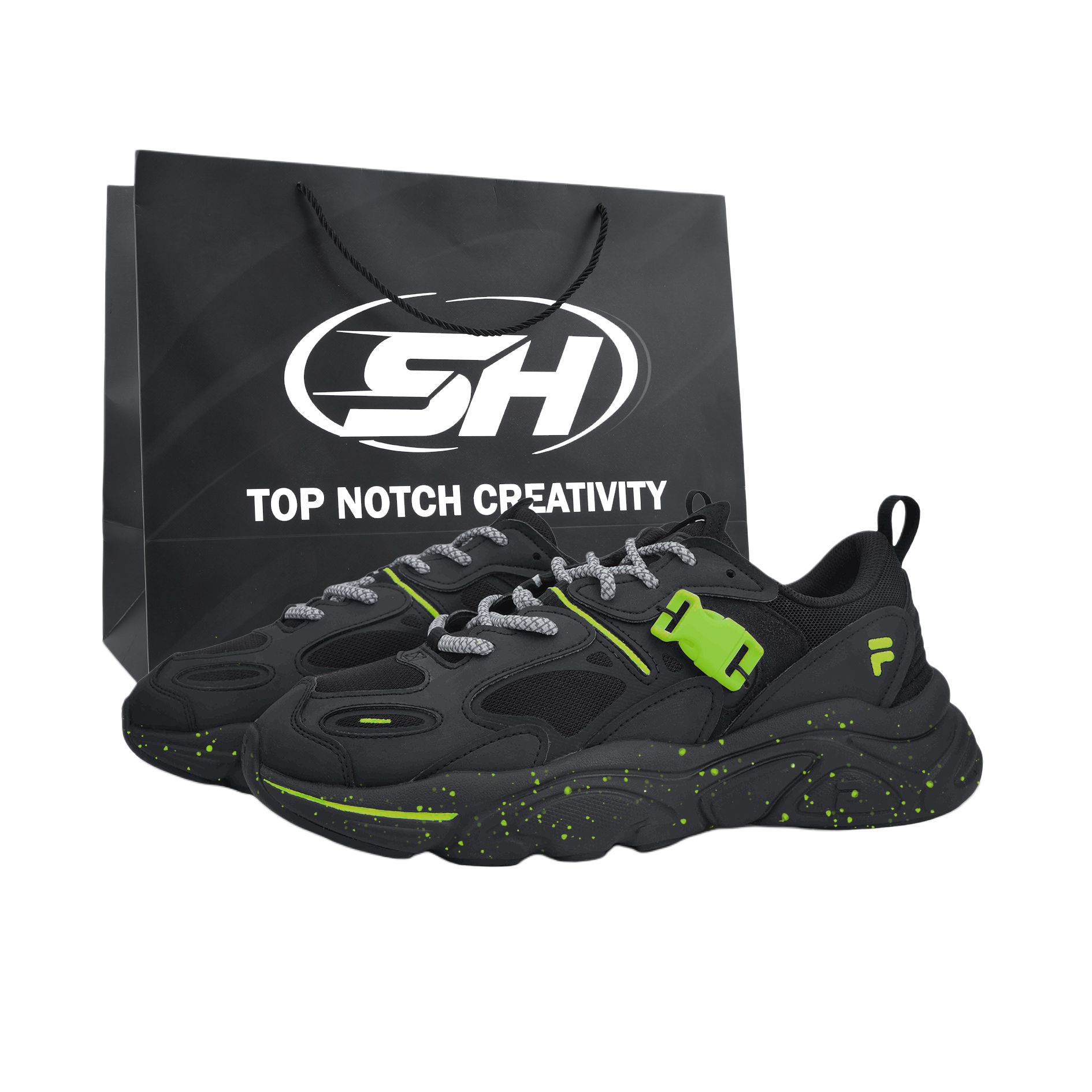 Mars 2 Bilepo Dancing, специальная сумка для покупок устойчивая к истиранию низкие повседневные кроссовки Unisex FILA, черный/зеленый
Mars 2 Bilepo Dancing, специальная сумка для покупок устойчивая к истиранию низкие повседневные кроссовки Unisex FILA, черный/зеленый