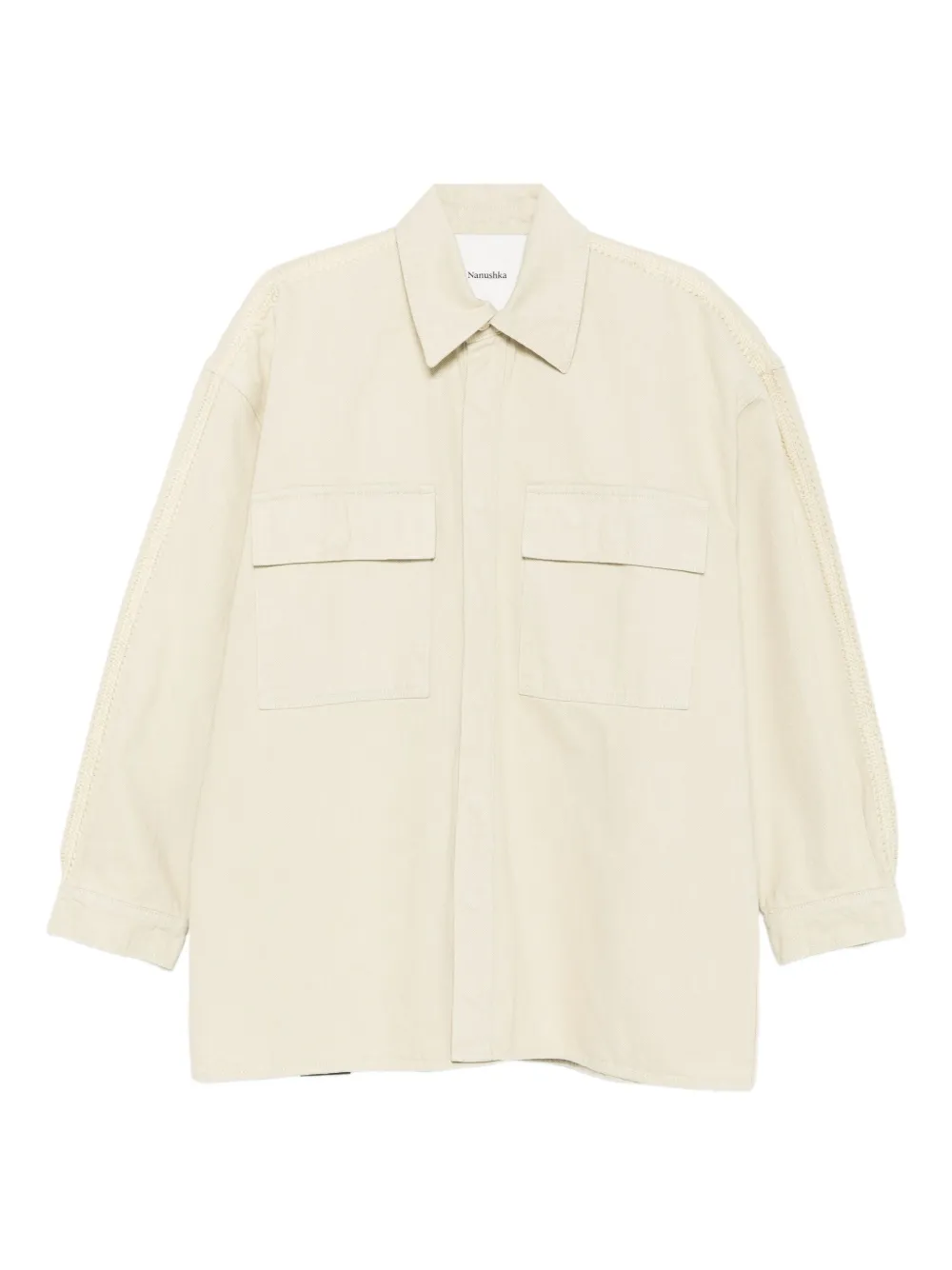 Куртка-рубашка с карманами Nanushka, нейтральный
Куртка-рубашка с карманами Nanushka, нейтральный