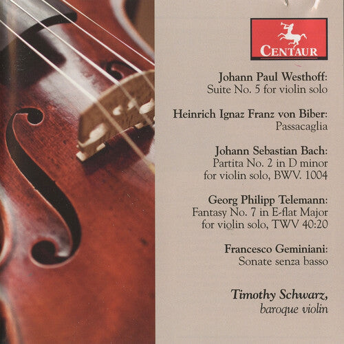 CD диск Westhoff / Bach, J.S. / Telemann / Schwarz: Suite No 5 for Violin Solo / Partita No 2
CD диск Westhoff / Bach, J.S. / Telemann / Schwarz: Suite No 5 for Violin Solo / Partita No 2