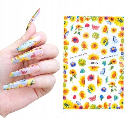 Наклейки для украшения ногтей «Подсолнухи» B-059, Frezarkowo
Наклейки для украшения ногтей «Подсолнухи» B-059, Frezarkowo