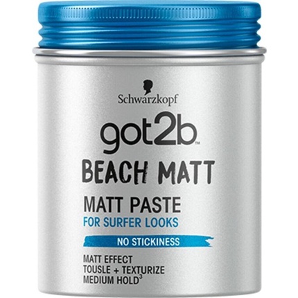 Пена для укладки волос Beach Matt Paste 100 Ml
Пена для укладки волос Beach Matt Paste 100 Ml