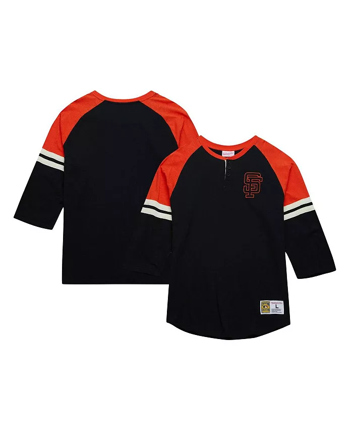 Мужская черная футболка San Francisco Giants Cooperstown Collection Legendary Raglan Slub Henley с рукавом 3/4 Mitchell & Ness
Мужская черная футболка San Francisco Giants Cooperstown Collection Legendary Raglan Slub Henley с рукавом 3/4 Mitchell & Ness