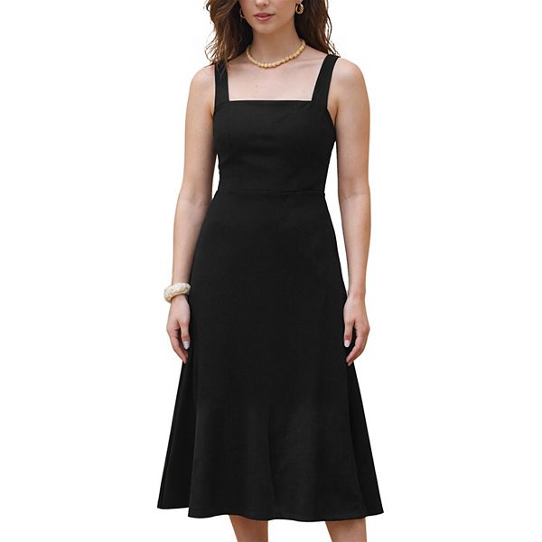 Танковое платье для женщин с квадратным вырезом, без рукавов, на молнии, силуэт а-силуэт, летнее повседневное макси Inspire Chic, Black
Танковое платье для женщин с квадратным вырезом, без рукавов, на молнии, силуэт а-силуэт, летнее повседневное макси Inspire Chic, Black