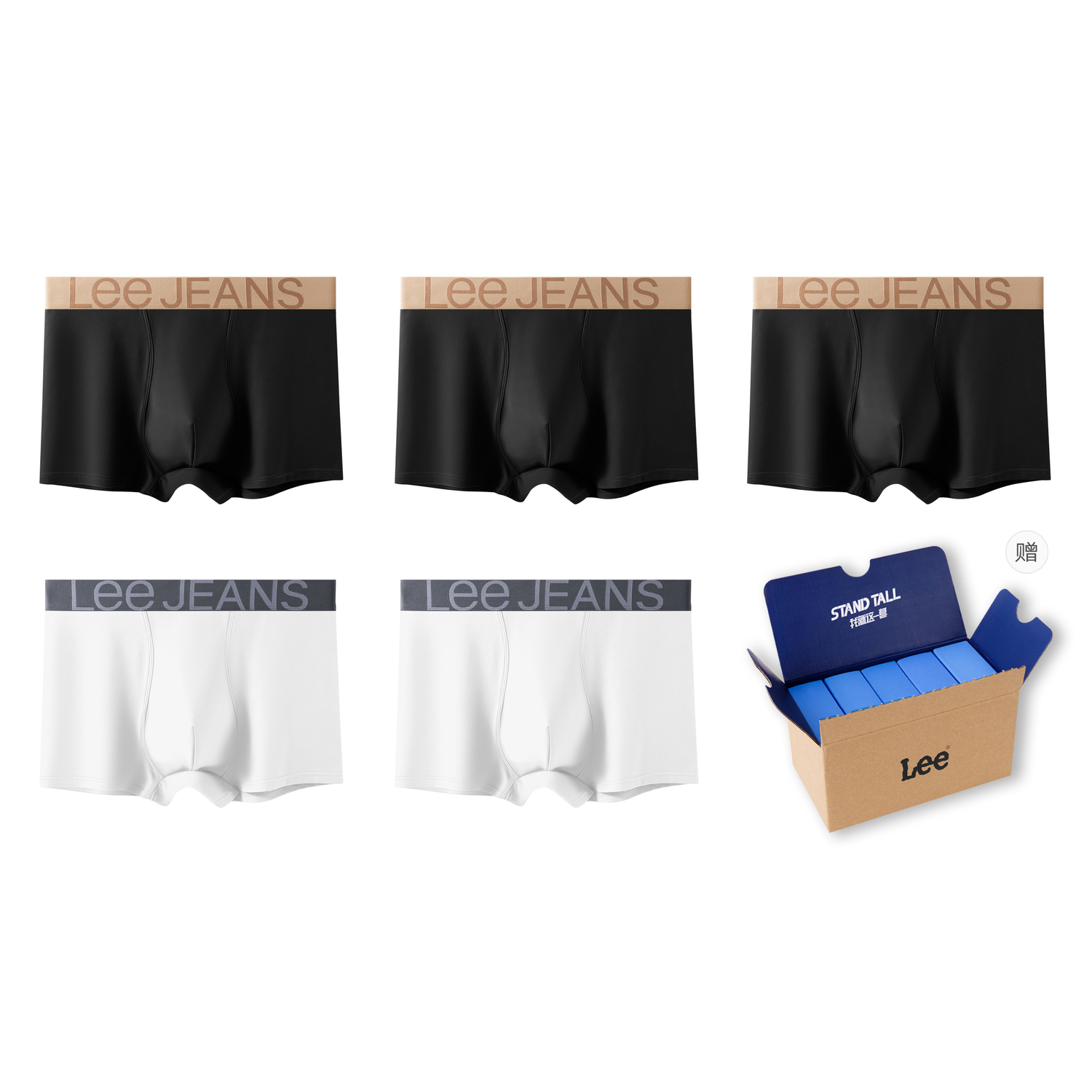 Мужские трусы бокс 5 штук Lee, белый
Мужские трусы бокс 5 штук Lee, белый