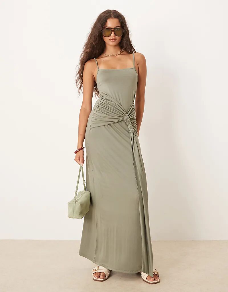 Платье миди на бретельках ASOS DESIGN цвета хаки с перекрученной отделкой
Платье миди на бретельках ASOS DESIGN цвета хаки с перекрученной отделкой