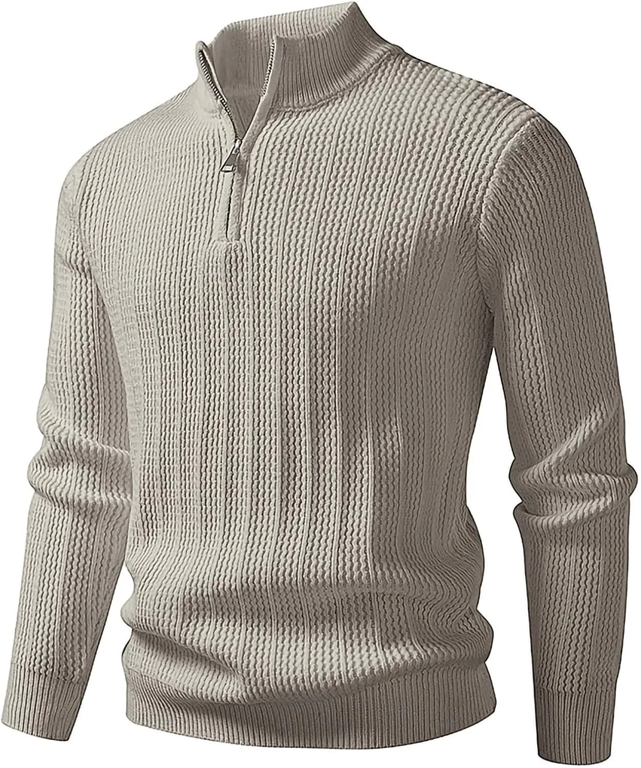 Свитер Cambkatl с воротником стойкой, полузастежкой и длинными рукавами
Свитер Cambkatl с воротником стойкой, полузастежкой и длинными рукавами