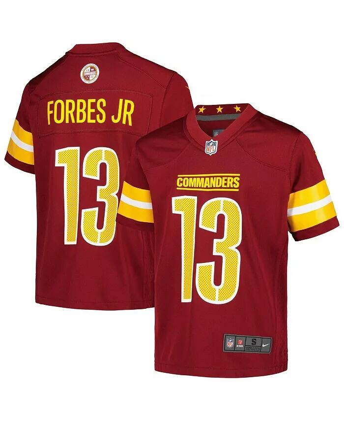 Эммануэль Форбс-младший Big Boys, бордовая игровая майка Washington Commanders Nike, красный
Эммануэль Форбс-младший Big Boys, бордовая игровая майка Washington Commanders Nike, красный