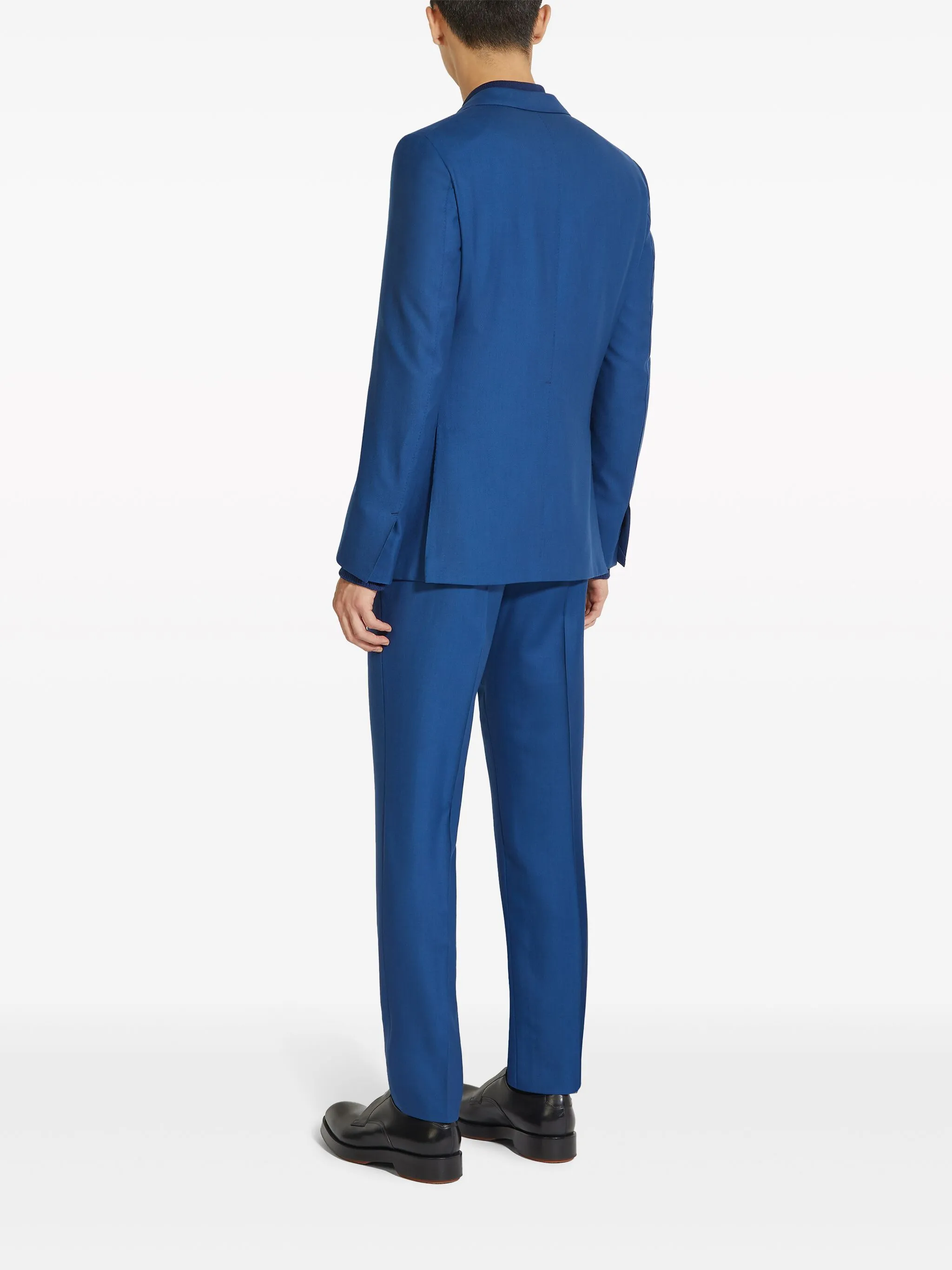 Кашемировый костюм Oasi с однобортным пиджаком Zegna, синий
Кашемировый костюм Oasi с однобортным пиджаком Zegna, синий