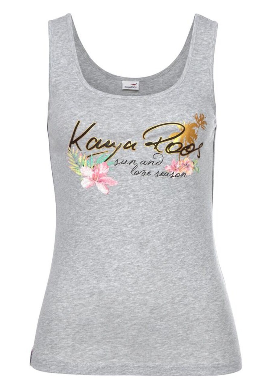 Майка KangaROOS Top, пятнистый серый
Майка KangaROOS Top, пятнистый серый