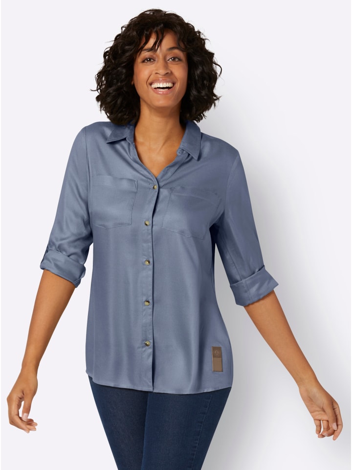 Длинная блузка голубого цвета WITT WEIDEN
Длинная блузка голубого цвета WITT WEIDEN