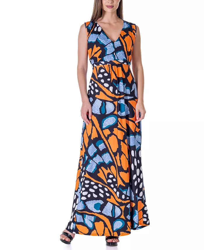 Зеленое платье макси с V-образным вырезом и завышенной талией без рукавов 24seven Comfort Apparel, мультиколор
Зеленое платье макси с V-образным вырезом и завышенной талией без рукавов 24seven Comfort Apparel, мультиколор