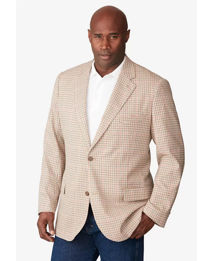 Большой и высокий классический блейзер на двух пуговицах Kingsize, белый
Большой и высокий классический блейзер на двух пуговицах Kingsize, белый