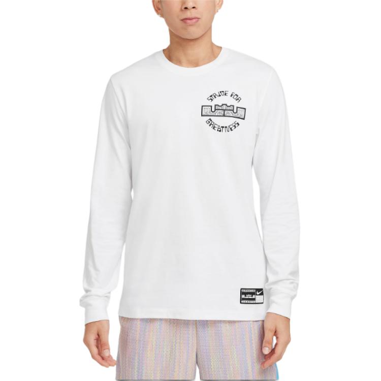 Футболка баскетбольная с длинным рукавом LeBron Max90 Nike, белая
Футболка баскетбольная с длинным рукавом LeBron Max90 Nike, белая