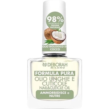 Milano Pure Formula Средство для ухода за ногтями и кутикулой с органическим кокосовым маслом 8,5 мл Deborah
Milano Pure Formula Средство для ухода за ногтями и кутикулой с органическим кокосовым маслом 8,5 мл Deborah