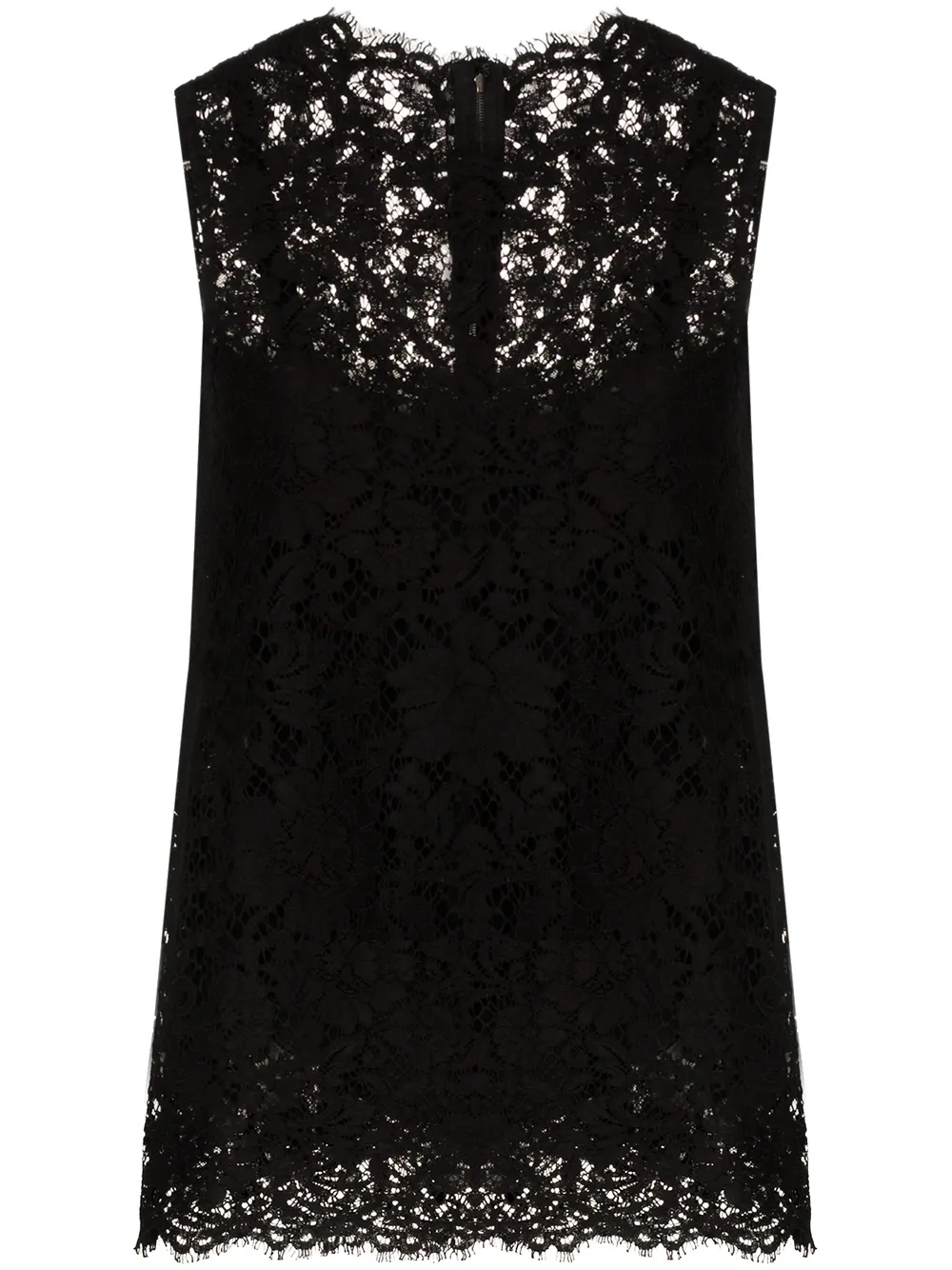 Кружевной топ без рукавов DOLCE & GABBANA, черный
Кружевной топ без рукавов DOLCE & GABBANA, черный