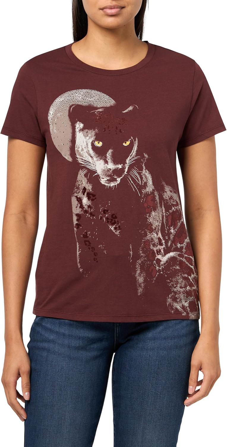 GUESS Женская Футболка с Коротким Рукавом Panther Moon Easy, Pure Choco
GUESS Женская Футболка с Коротким Рукавом Panther Moon Easy, Pure Choco