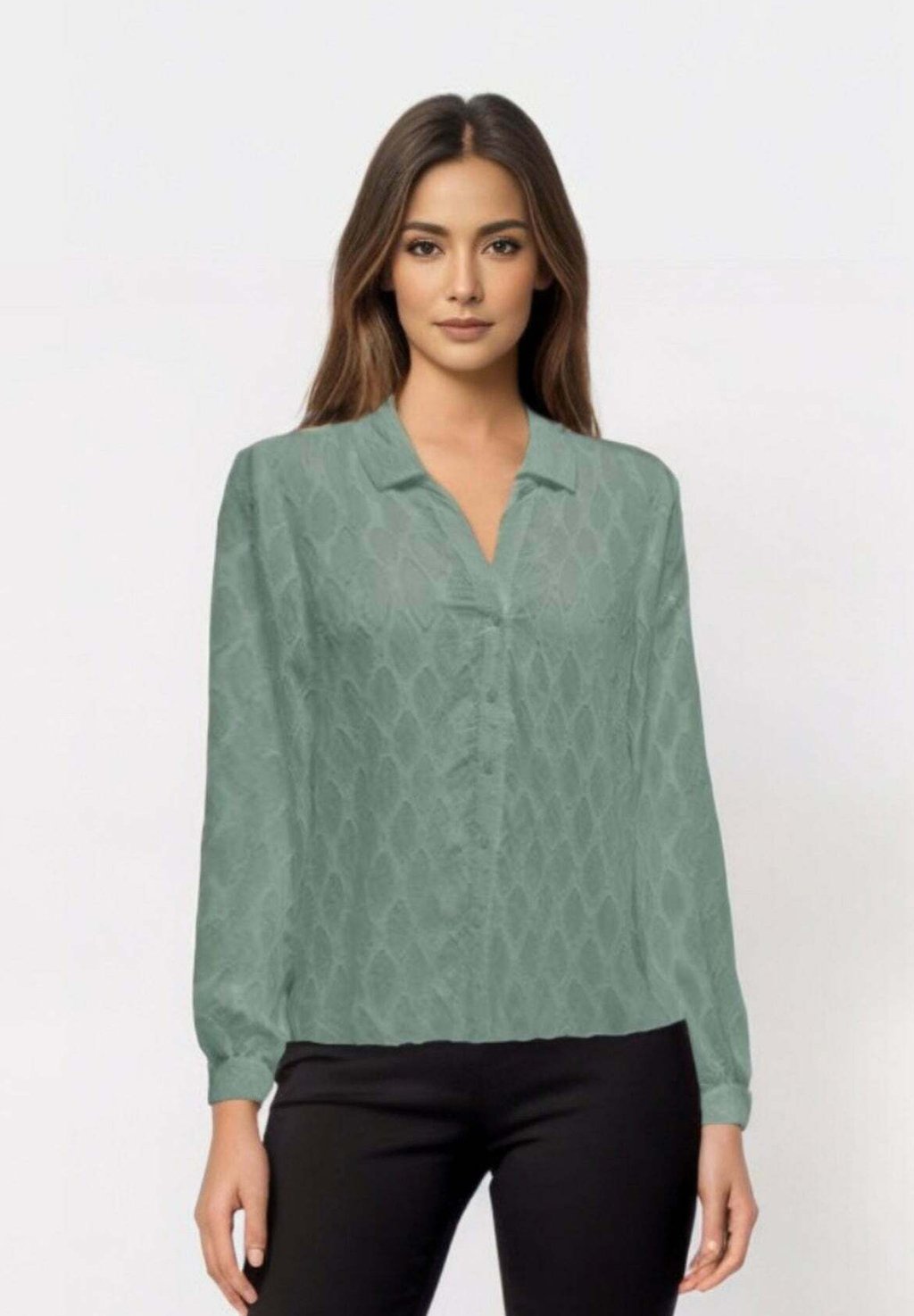 Рубашка ONLY, металлик зеленый
Рубашка ONLY, металлик зеленый