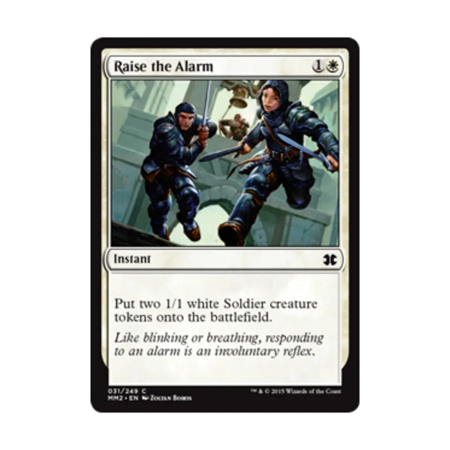 CCG Поднимите тревогу (С), MTG - Modern Masters 2015
CCG Поднимите тревогу (С), MTG - Modern Masters 2015