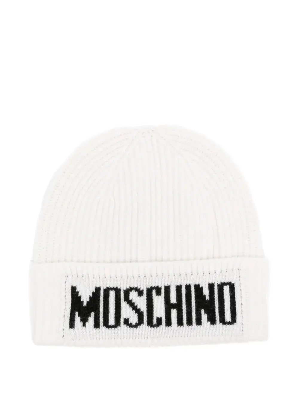 Ребристая шапка с вышитым логотипом Moschino, нейтральный
Ребристая шапка с вышитым логотипом Moschino, нейтральный