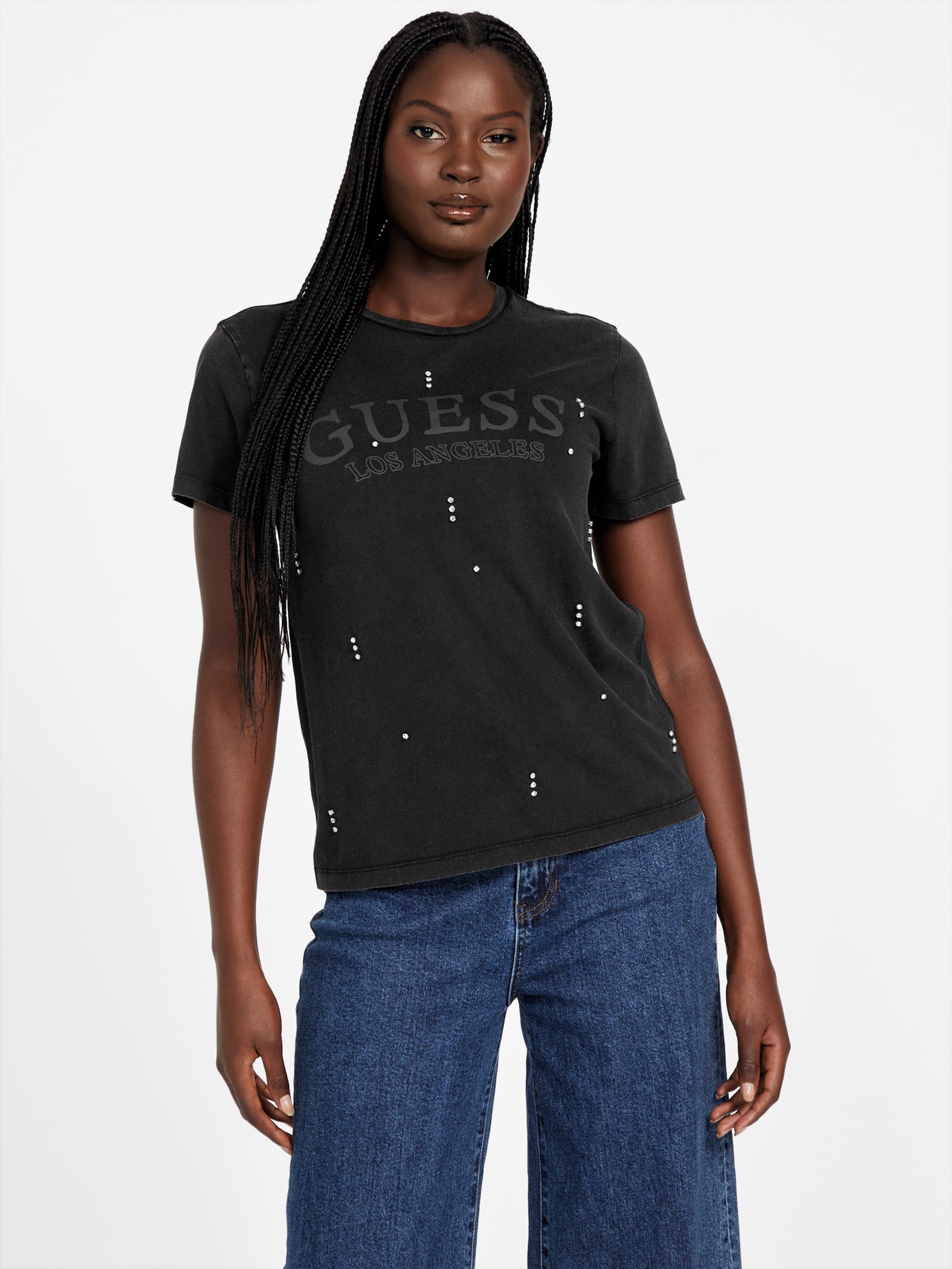 Футболка с пайетками Guess Factory, черный
Футболка с пайетками Guess Factory, черный