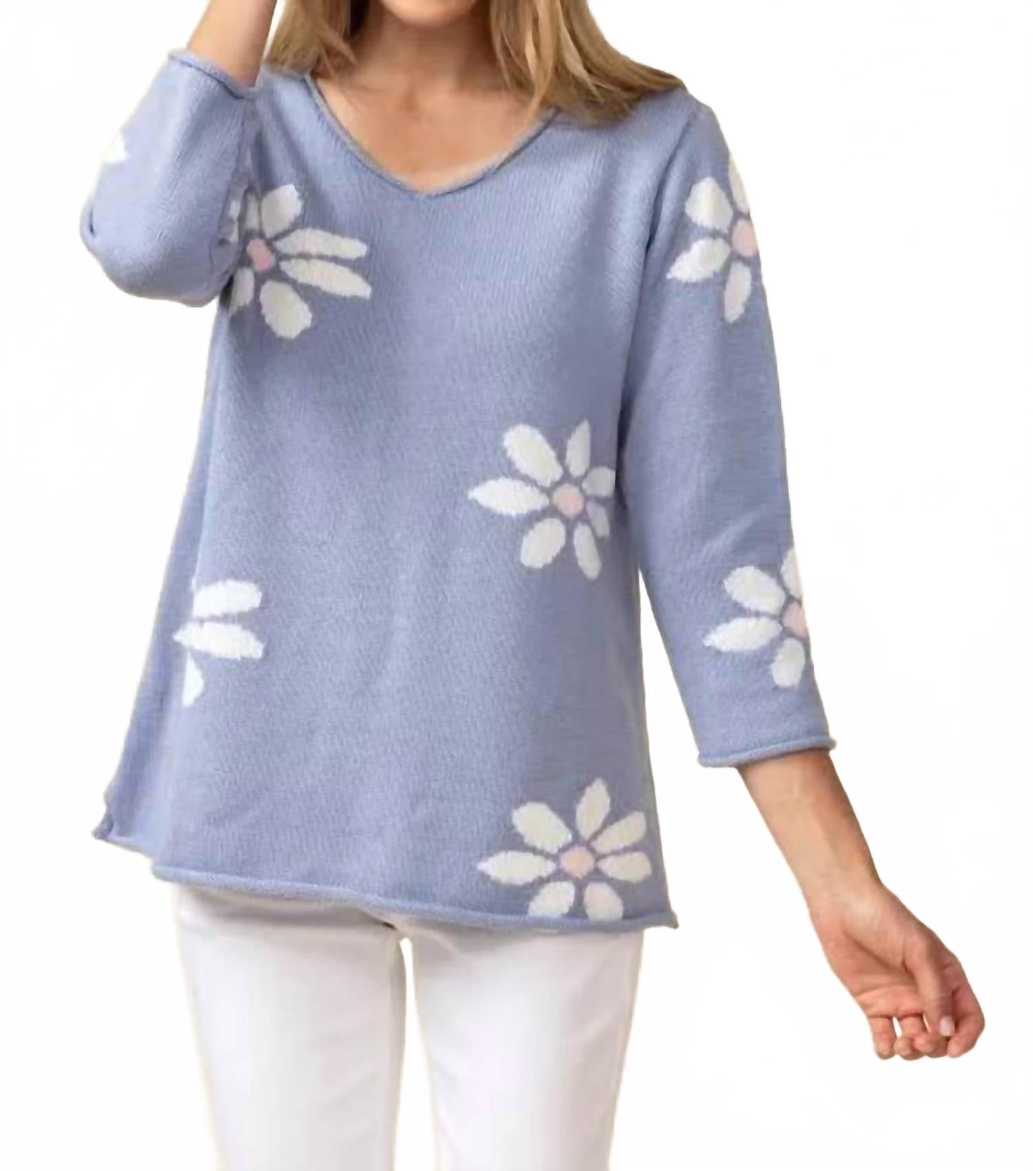 Свитер-туника Свежий как ромашка в цвете гортензии Habitat, Hydrangea
Свитер-туника Свежий как ромашка в цвете гортензии Habitat, Hydrangea