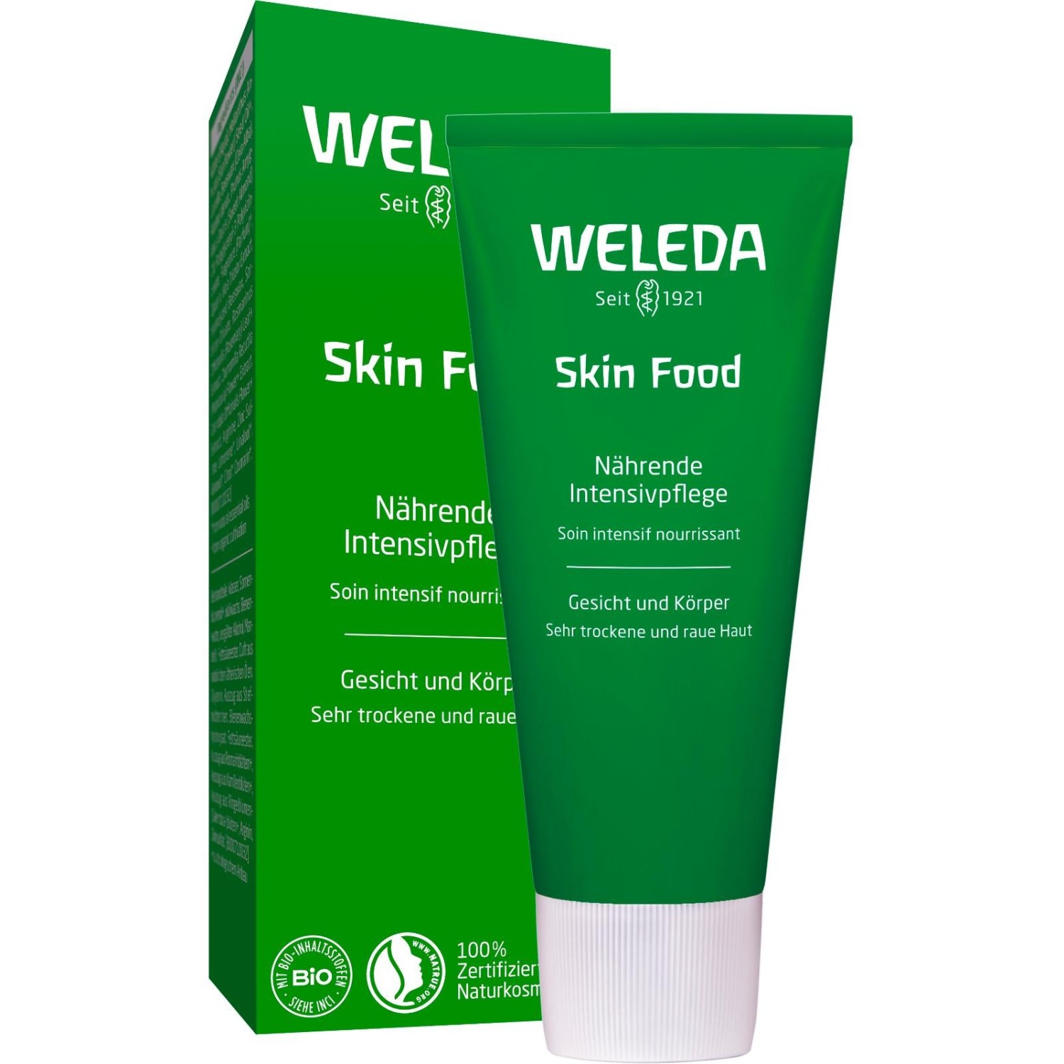 Крем для тела skin food Weleda, объем 75 мл
Крем для тела skin food Weleda, объем 75 мл